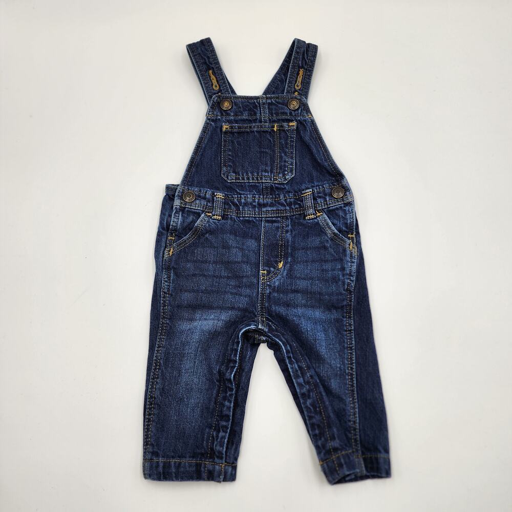 Old Navy Denim Overalls Size 6-12 Months